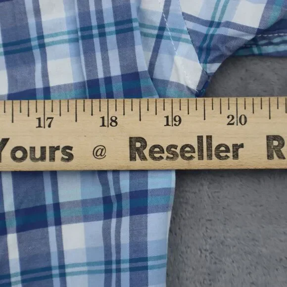 Johnnie- O Shirt Mens S Check Hangin Out Long Sleeve Button Up Surfing - Picture 4 of 16